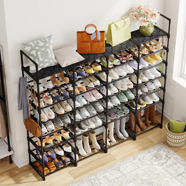 58 Pairs Large Shoe Rack Shoe Shelf Boots Shoe Organizer added by Rescued Room Design