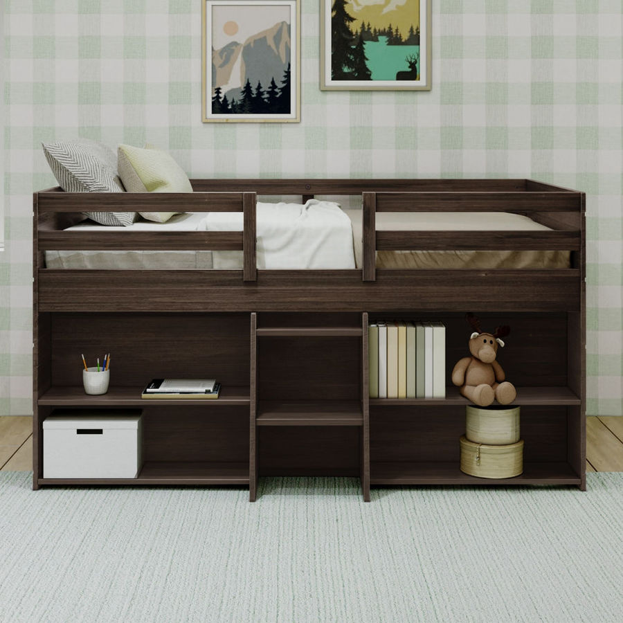 Modern Farmhouse Twin Low Loft Bed With Bookcases added by Teresa Aguilera