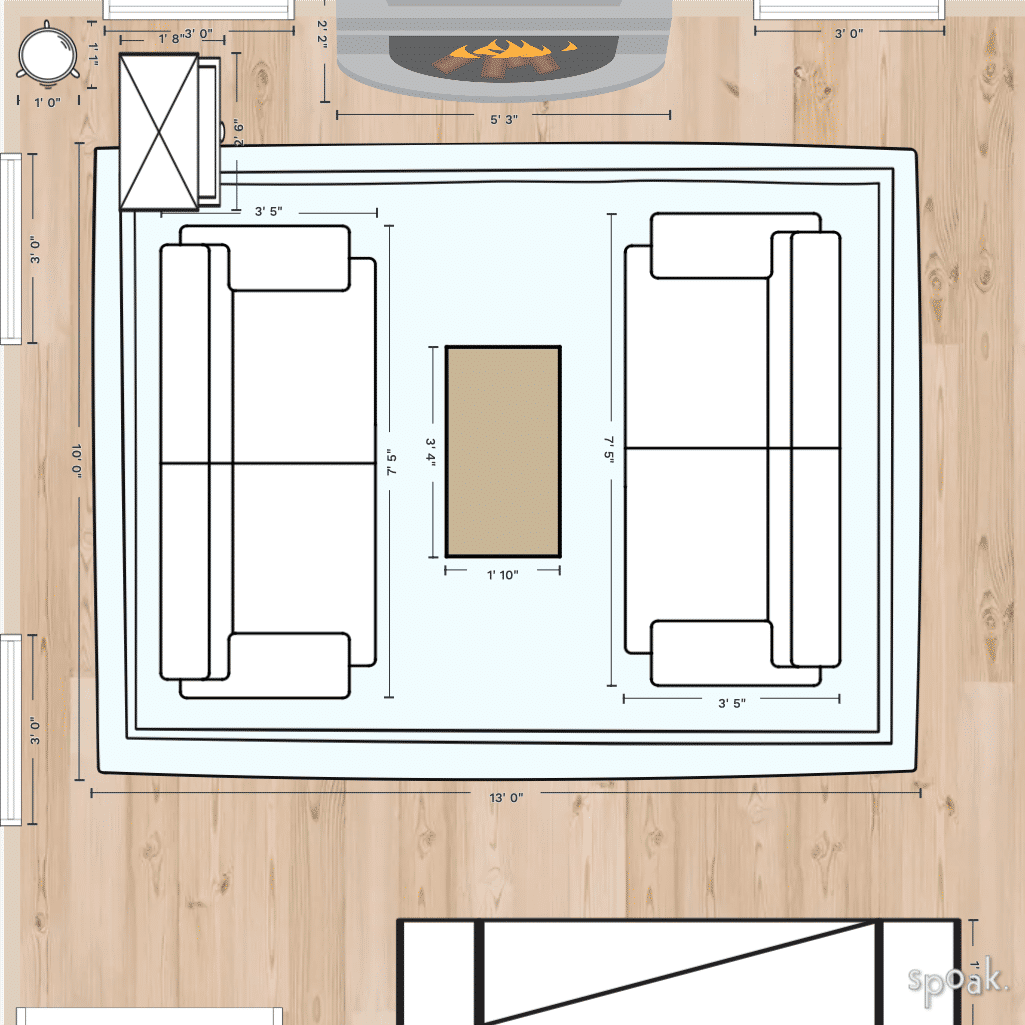 Bedroom Floor Plan designed by McClaine Laningham