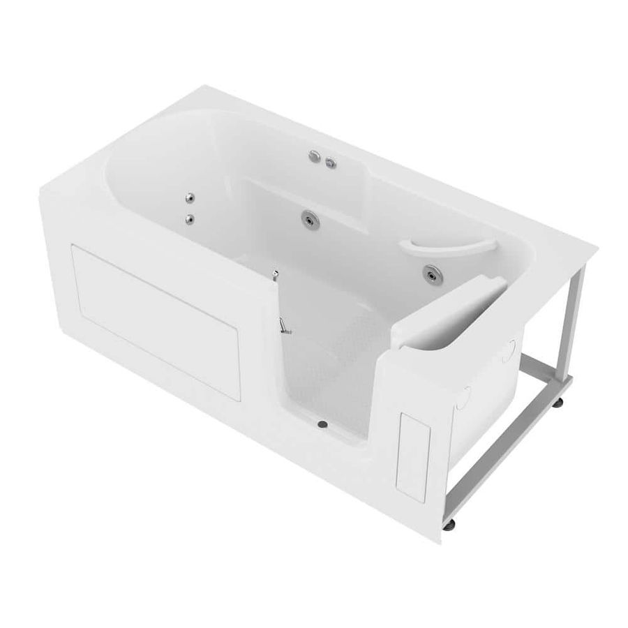 Universal Tubs HD Series 60 in. Right Drain Step-In Walk-In Whirlpool Bath Tub with Low Entry Threshold in White HDSI3060RWH - The Home Depot added by Christy Barnett