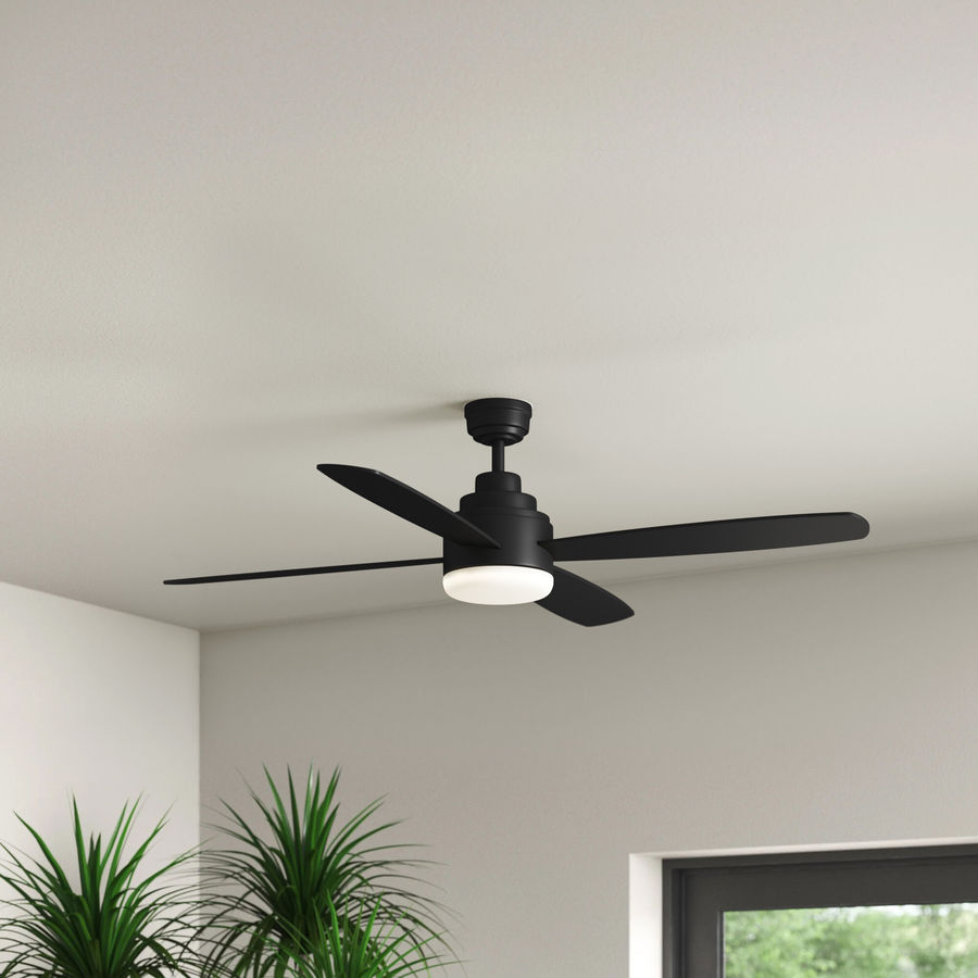 Mercury Row® 52" Kaya 4 - Blade LED Standard Ceiling Fan with Remote Control and Light Kit Included | Wayfair added by Jessica Greer
