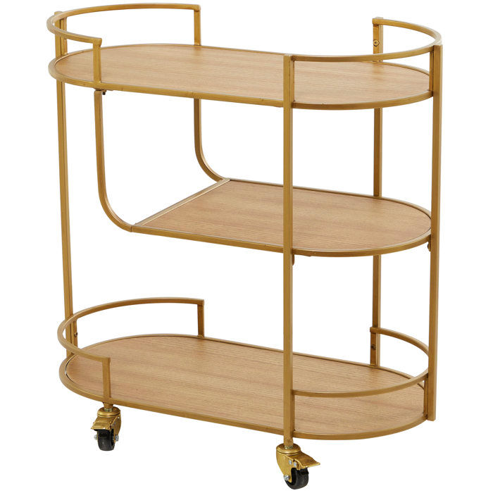 Effie 15'' Wide Oval Bar Cart | AllModern added by Jorie Braunold