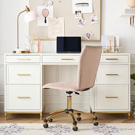 Blaire Smart™ Storage Desk (57") added by Kate McKay Designs