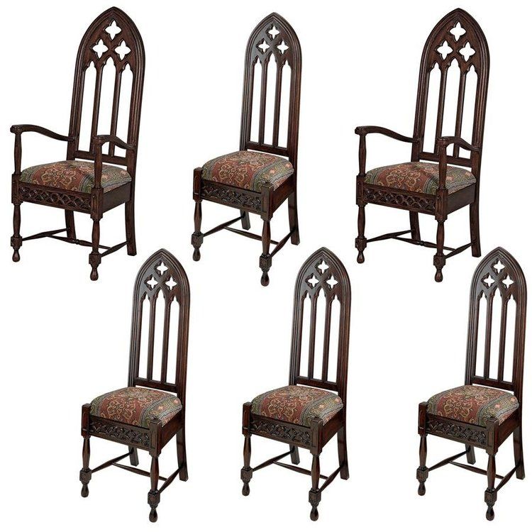 Viollet-le-Duc Gothic Cathedral Chairs: Set of Six added by Melanie Fenning
