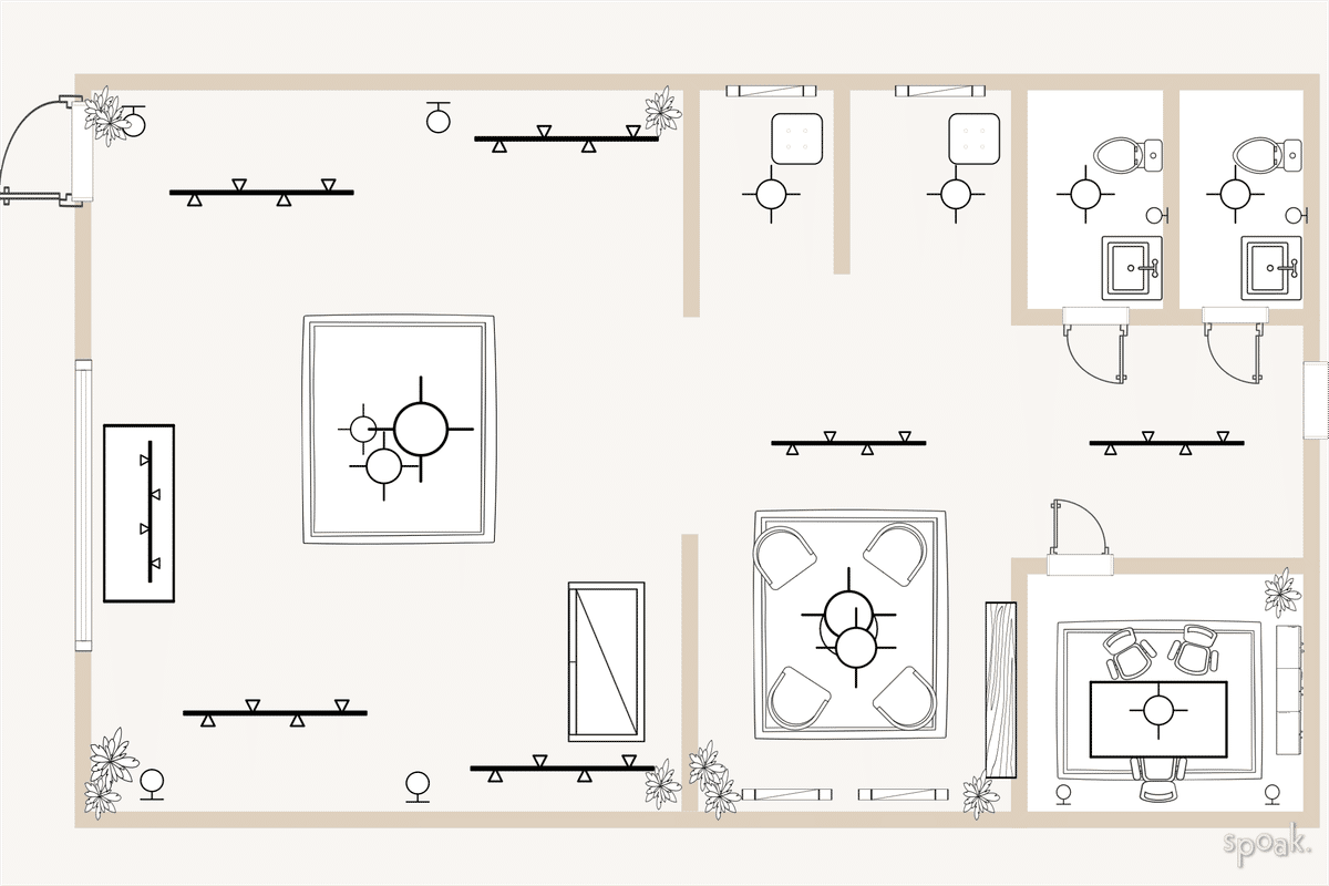 Craft Room Layout designed by HELEN SALGADO