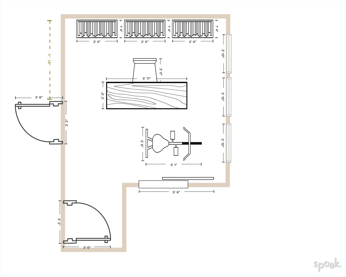 Office Plan designed by Nora O'Halloran