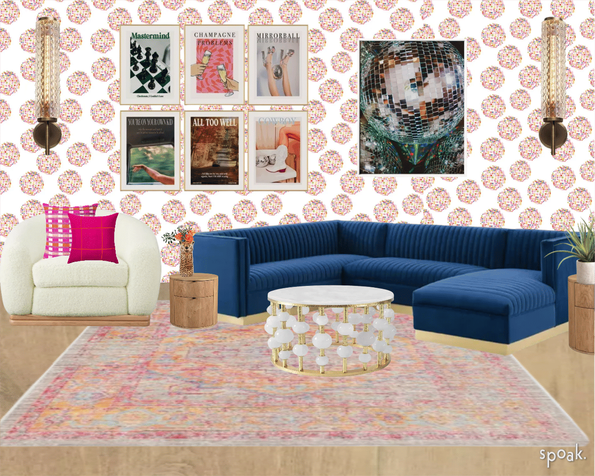 Kitchen + Living Room Inspiration designed by Samantha Rice