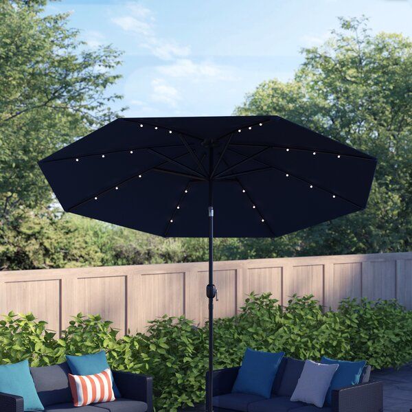 Jericho 108'' Lighted Market Umbrella added by Nomadic Nooks
