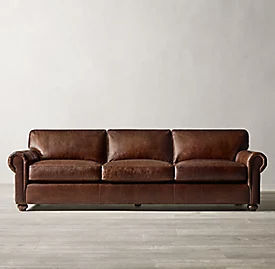ORIGINAL LANCASTER LEATHER THREE-SEAT-CUSHION SOFA added by Kelsey Denczek-Kalczynski