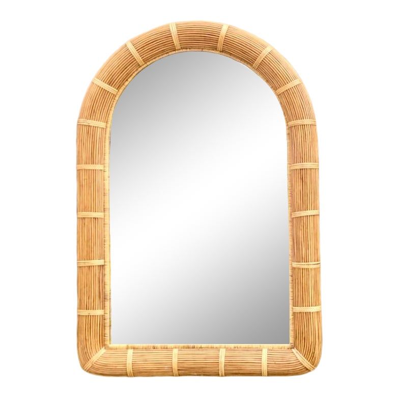 Vintage Coastal Arched Rattan Mirror added by Ali Dyer