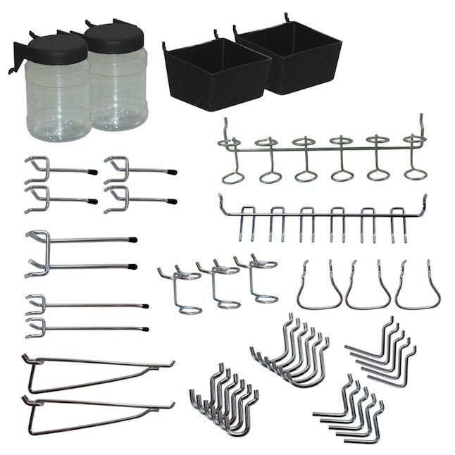 Blue Hawk 43-Piece Steel Pegboard Hook in Silver added by Emily Cheslock