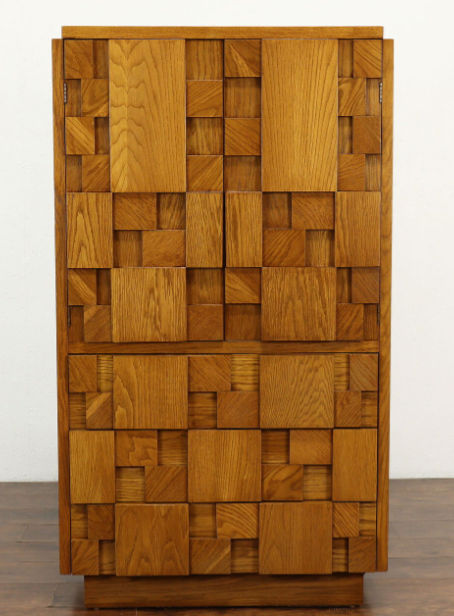 Midcentury Modern Vintage Armoire, Wardrobe or Closet Brutalist by Lane #38461 added by Spoak Member