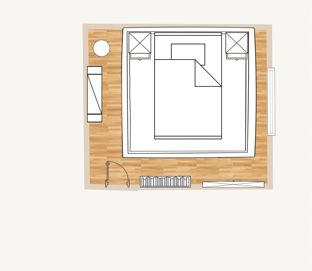 Guest Bedroom Plan designed by Melissa Olguin
