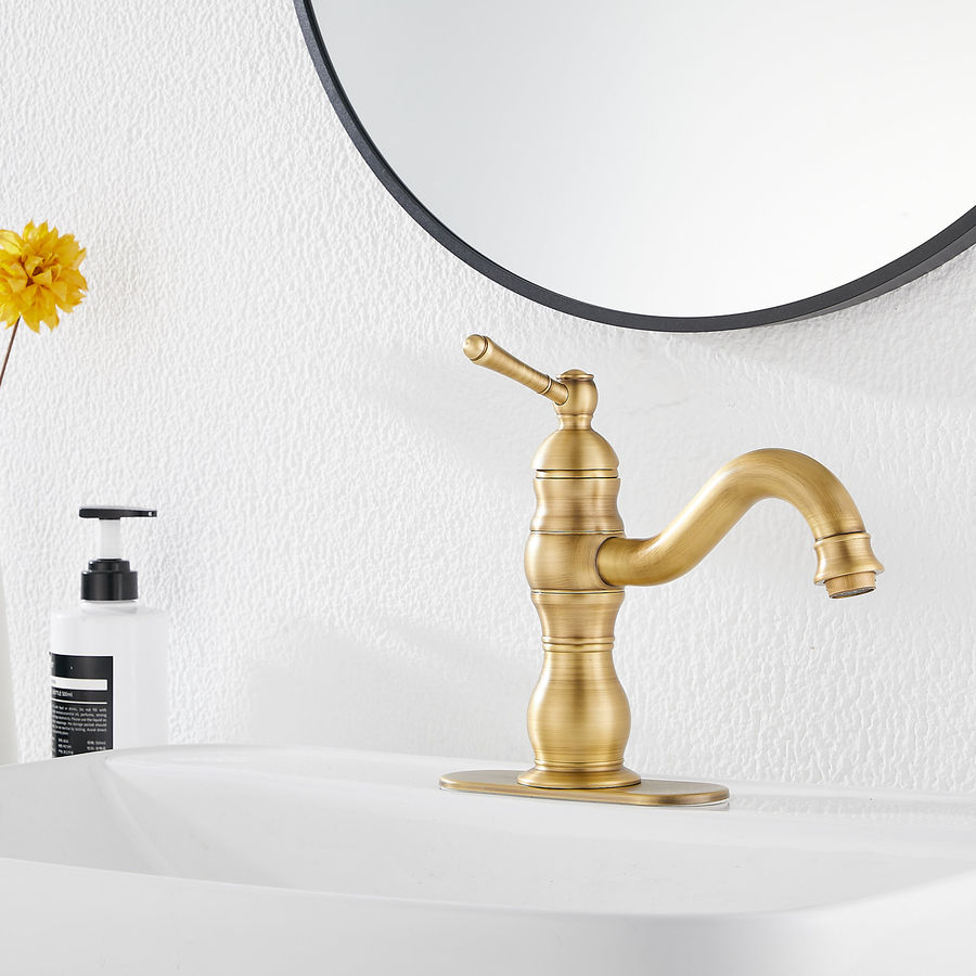 UFINE Single Hole Bathroom Faucet With Drain Assembly | Wayfair added by Raquel Guerrero