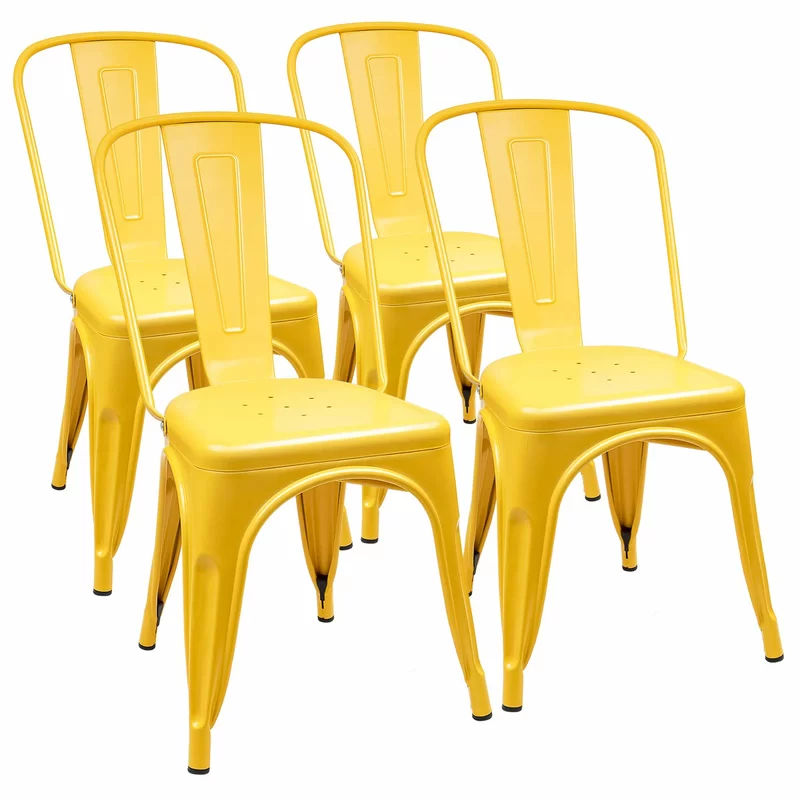 Lilian Slat Back Stacking Side Chair added by Rescued Room Design