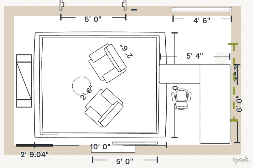 Office Floor Plan designed by Jennifer Barron