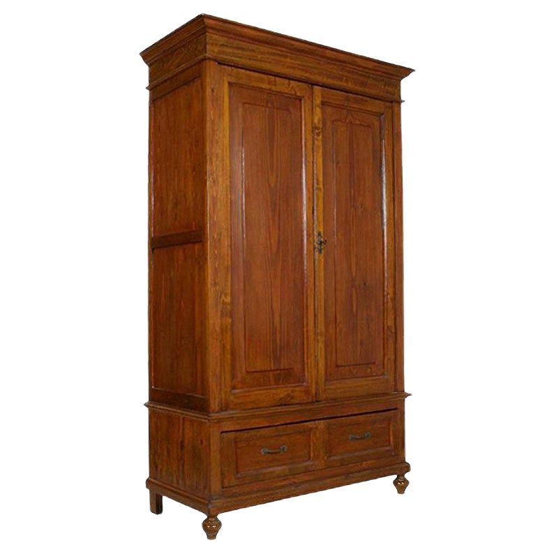 Antique Solid Fir Wardrobe & Cupboard with Drawer added by Samantha Danahy