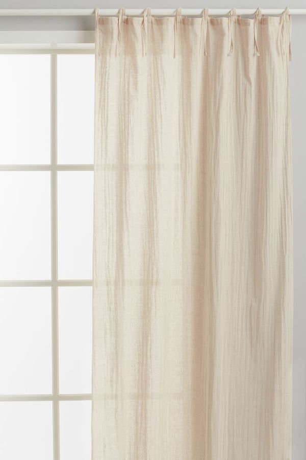 2-pack Linen-blend Curtains - Light beige - Home All | H&M US added by Caroline Johnston