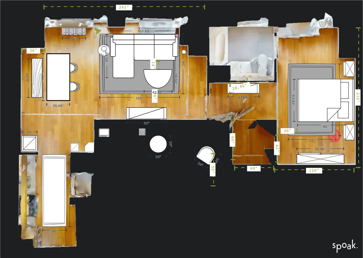 Studio Apartment Layout designed by John Richardson