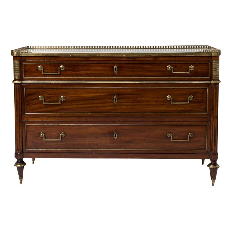 19th Century French Chest of Drawers with Carrara Marble Top added by Mae Miller