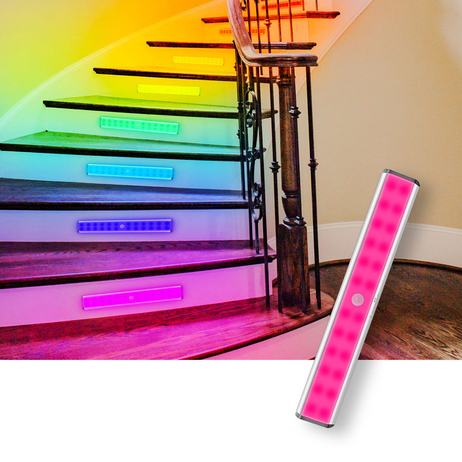 Lepotec RGB Novelty Lighting, Adjustable Wireless Motion Sensor RGB Light for Party, Bar | Wayfair added by Desert Varnish