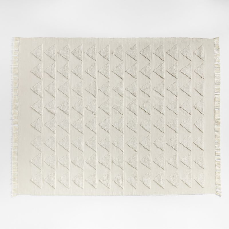 Ludic Kids Handwoven Ivory Textured Kids Rug with Fringe 8x10 | Crate & Kids added by Olga Dragieva