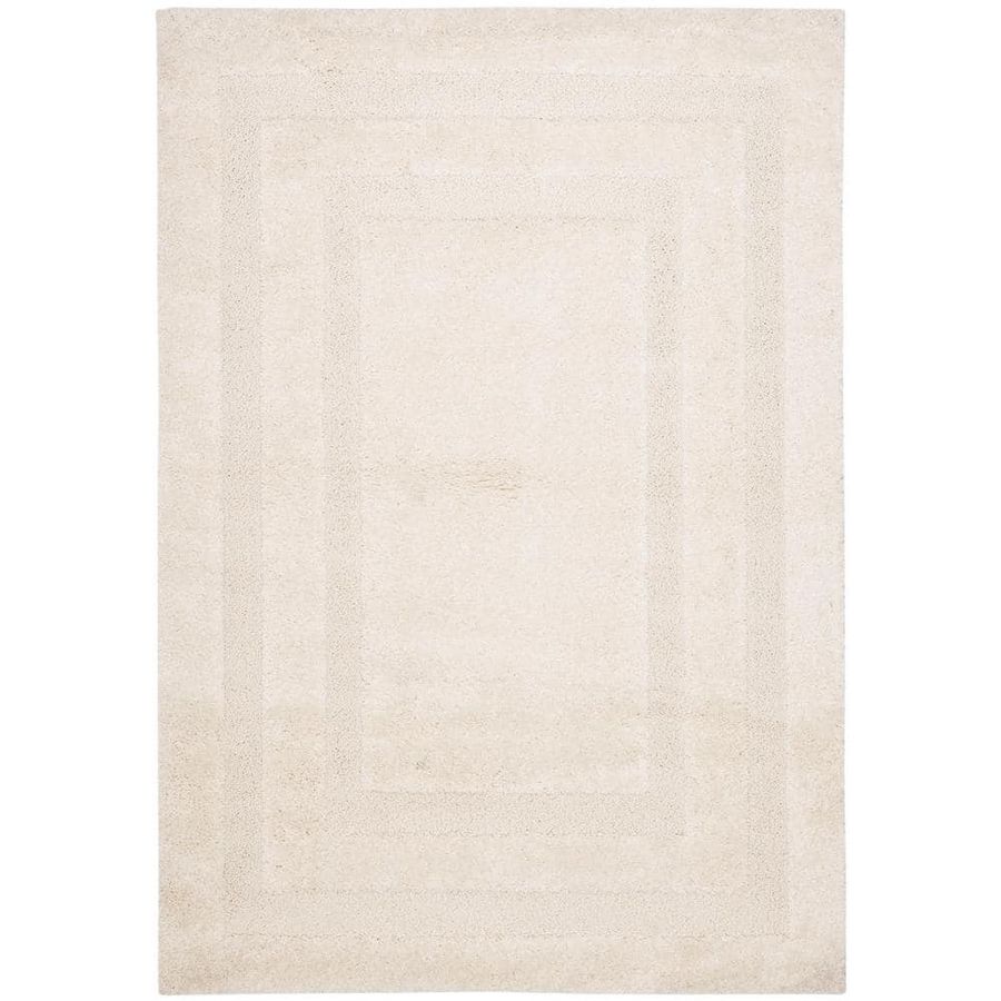SAFAVIEH Florida Shag Cream 8 ft. x 10 ft. Border Area Rug SG454-1111-8 added by Spoak Member