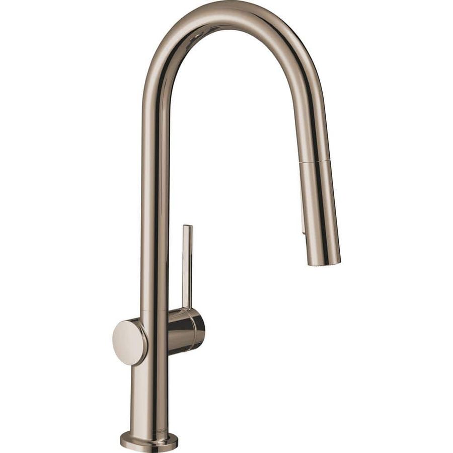 Hansgrohe Talis N  Single-Handle Pull Down Sprayer Kitchen Faucet with QuickClean in Polished Nickel 72846831 - The Home Depot added by Stephanie Northrop