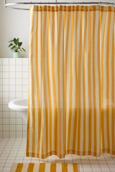 Awning Stripe Patterned Shower Curtain added by KH Design Concepts