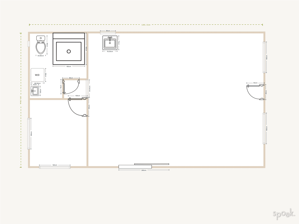 Single Story House Layout designed by Christopher Earle