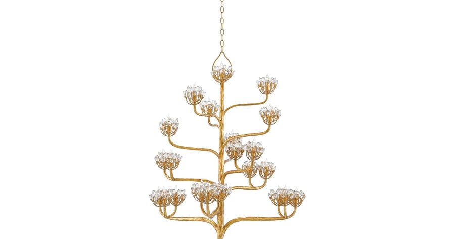 Agave Americana Chandelier - Finish: Dark Contemporary Gold Leaf added by Suma Chen