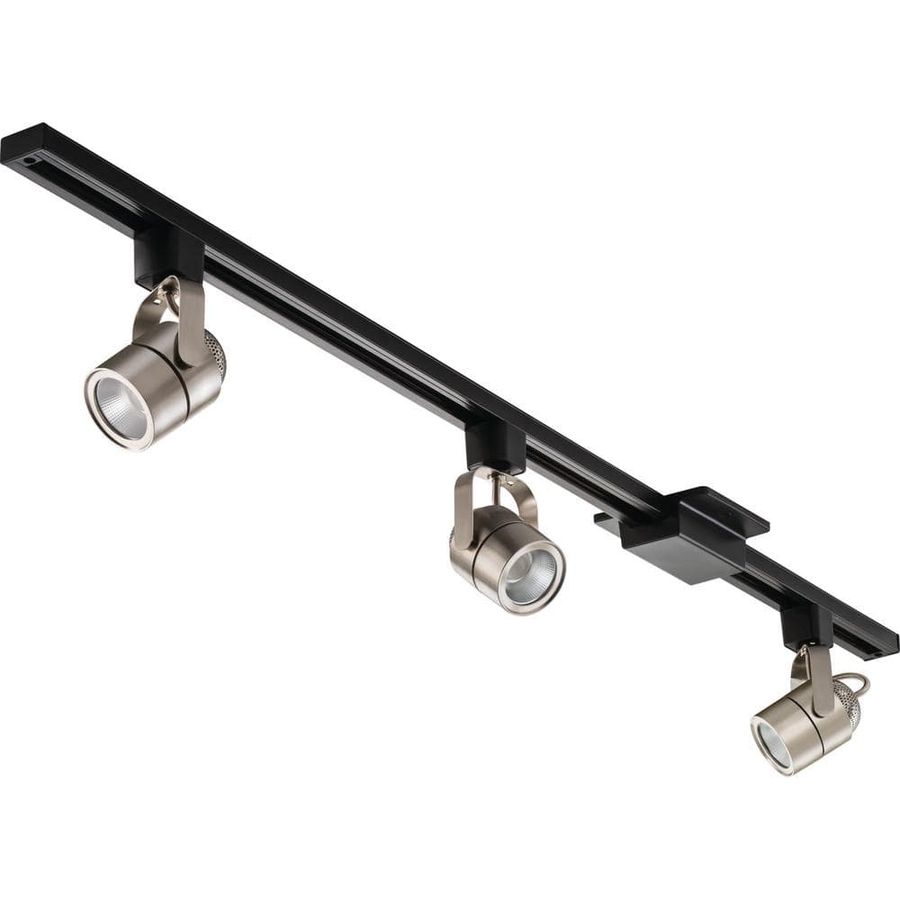 Lithonia Lighting 4 ft. 3-Light Brushed Nickel Integrated LED Linear Track Lighting Kit LTIKMSBK LED 27K 90CRI BN M2 - The Home Depot added by HELEN SALGADO