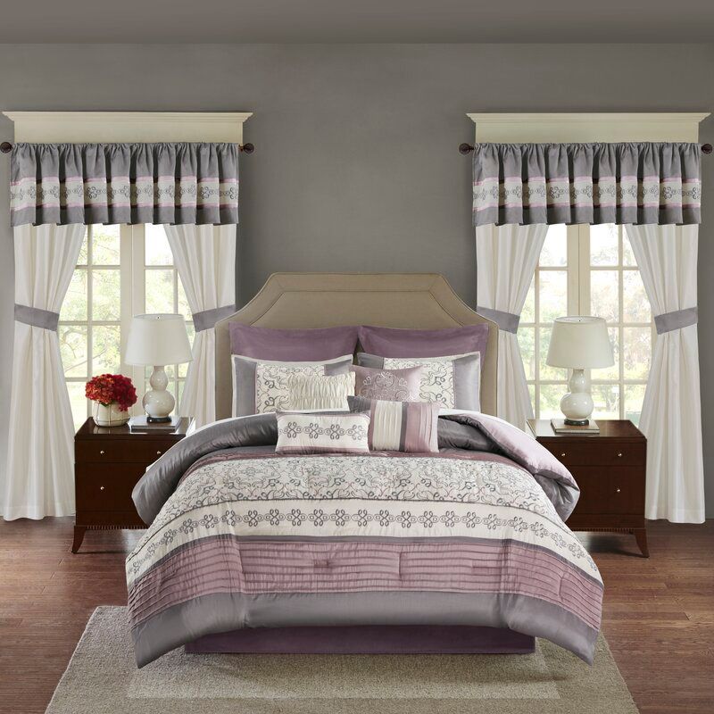 Woodford Purple Microfiber Traditional 24 Piece Comforter Set added by Spoak Member