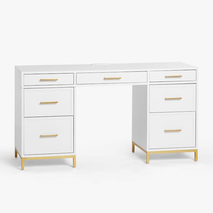 Blaire 57" Smart Storage Desk added by Kate McKay Designs