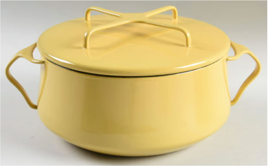 Kobenstyle Yellow 2 Quart Metal Covered Casserole by Dansk added by Rxchel Abrahams