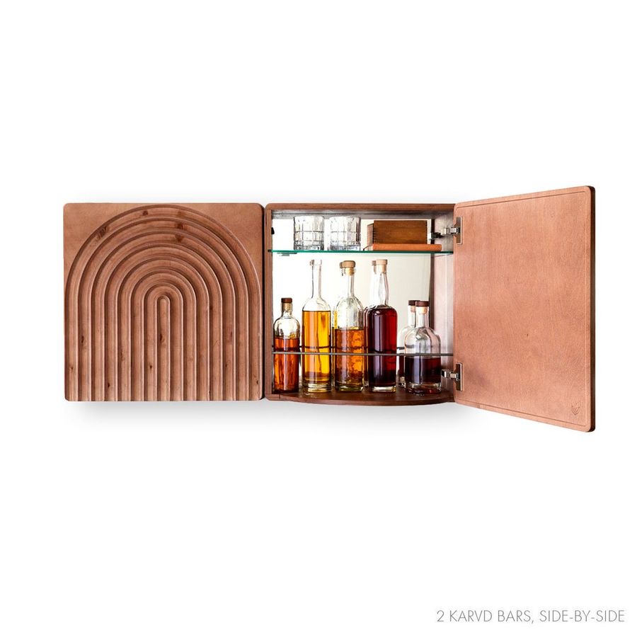KARVD Arch Liquor Cabinet Floating Cocktail Bar Wall Hanging Whiskey Cabinet Hidden Murphy Bar Wall Mounted Hideaway Home Bar - Etsy added by Kate Seymour