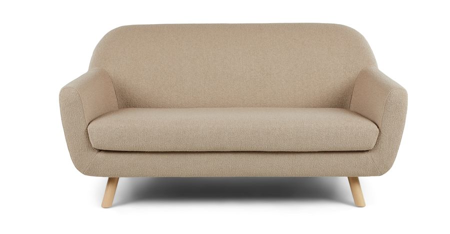 Gabriola Sandstone Wool Bouclé Loveseat added by Tanya Evans
