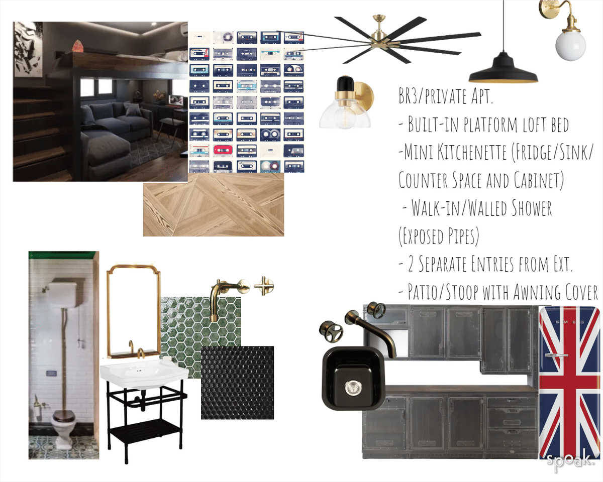Industrial Inspo designed by sarah spagnola