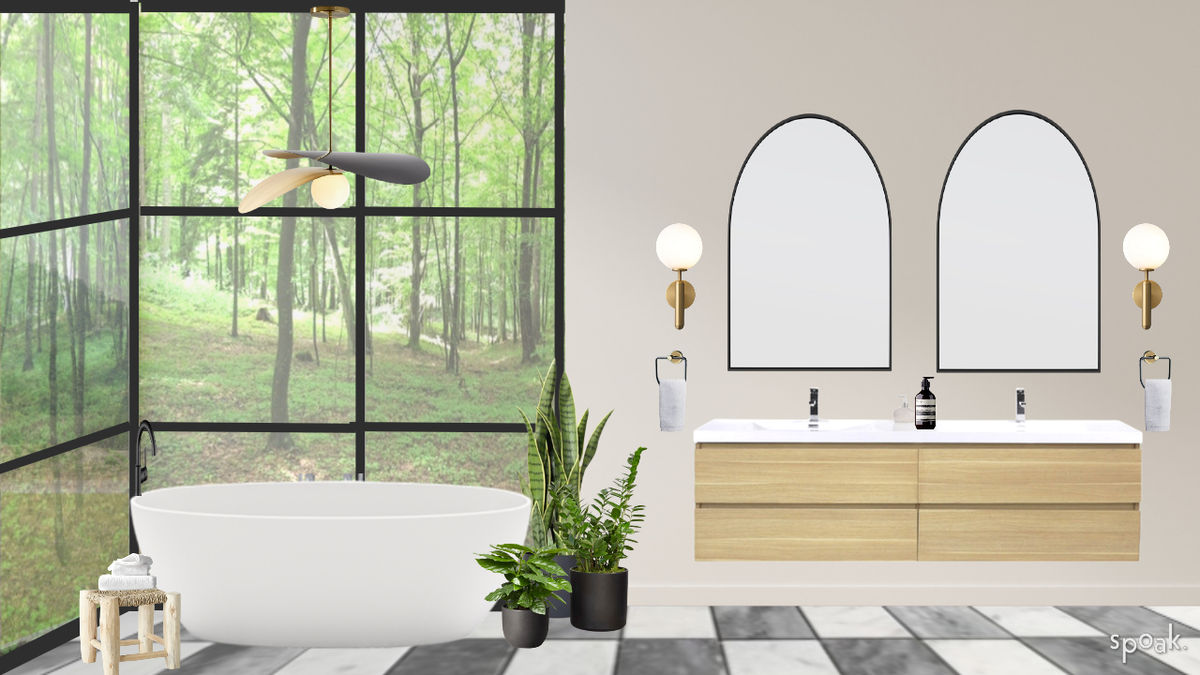 Primary Bathroom Inspo designed by Kelsey Fox