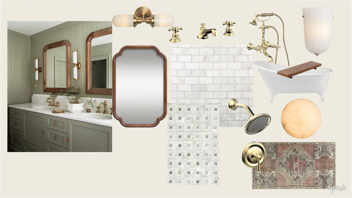 Bathroom Inspiration designed by Elizabeth Trice