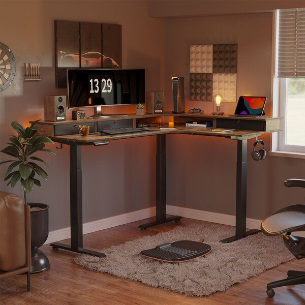 Llean L-Shape Standing Gaming Desk added by Spoak Member
