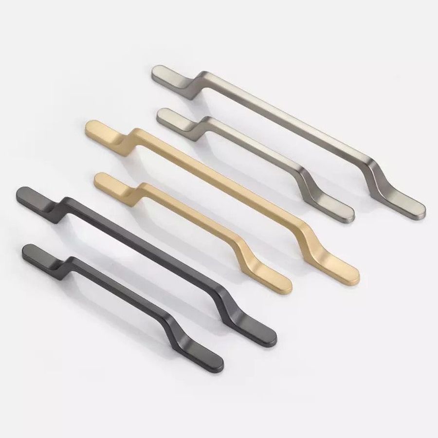 Matte Gold/black Long Kitchen Cabinet Handles Pulls Cupboard - Etsy added by Spoak Member