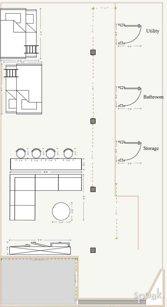 Kitchen Plan designed by CHRISTINE VALENTINO MANN