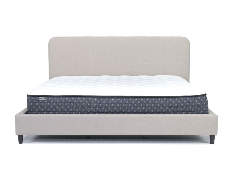 Modern Upholstered Panel Bed in Sand, Queen added by Megan Naeve