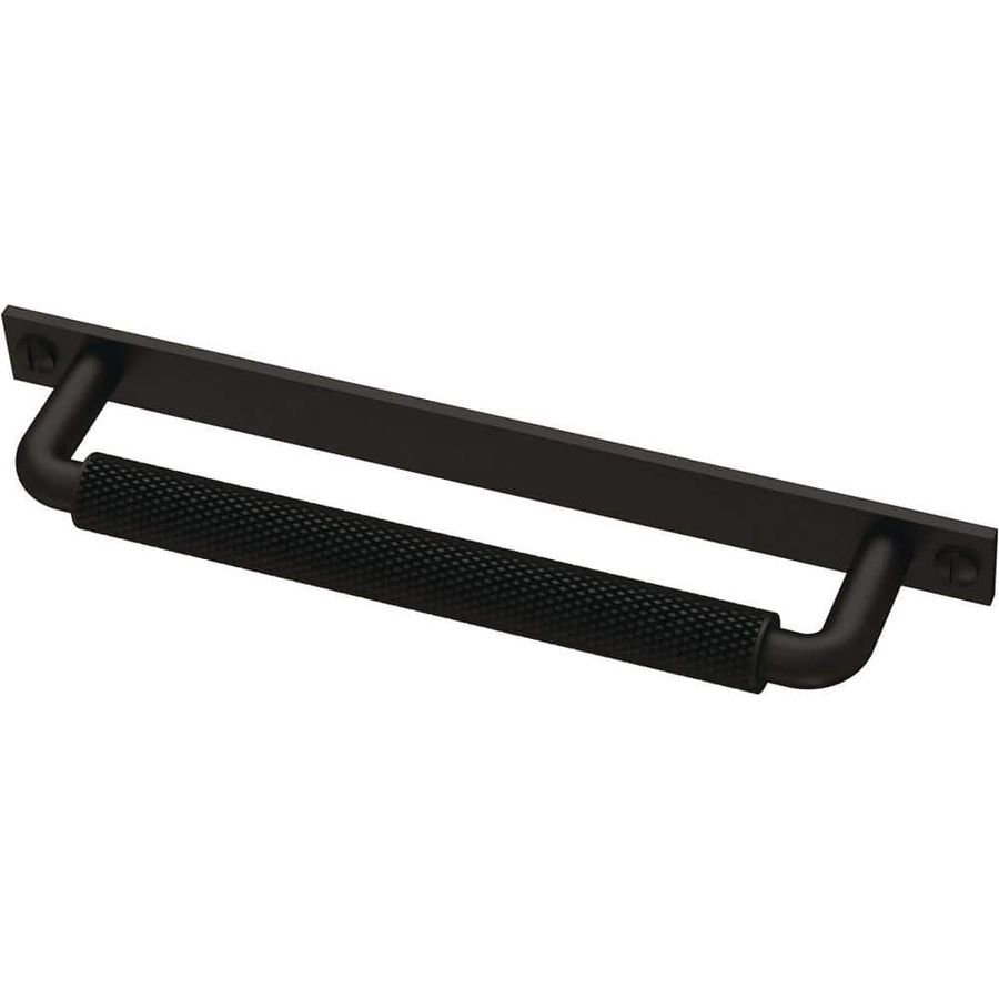 Liberty Averland 5-1/16 in. (128 mm) Modern Matte Black Cabinet Drawer Pull with Backplate P40318C-FB-CP - The Home Depot added by Ariel Hayes