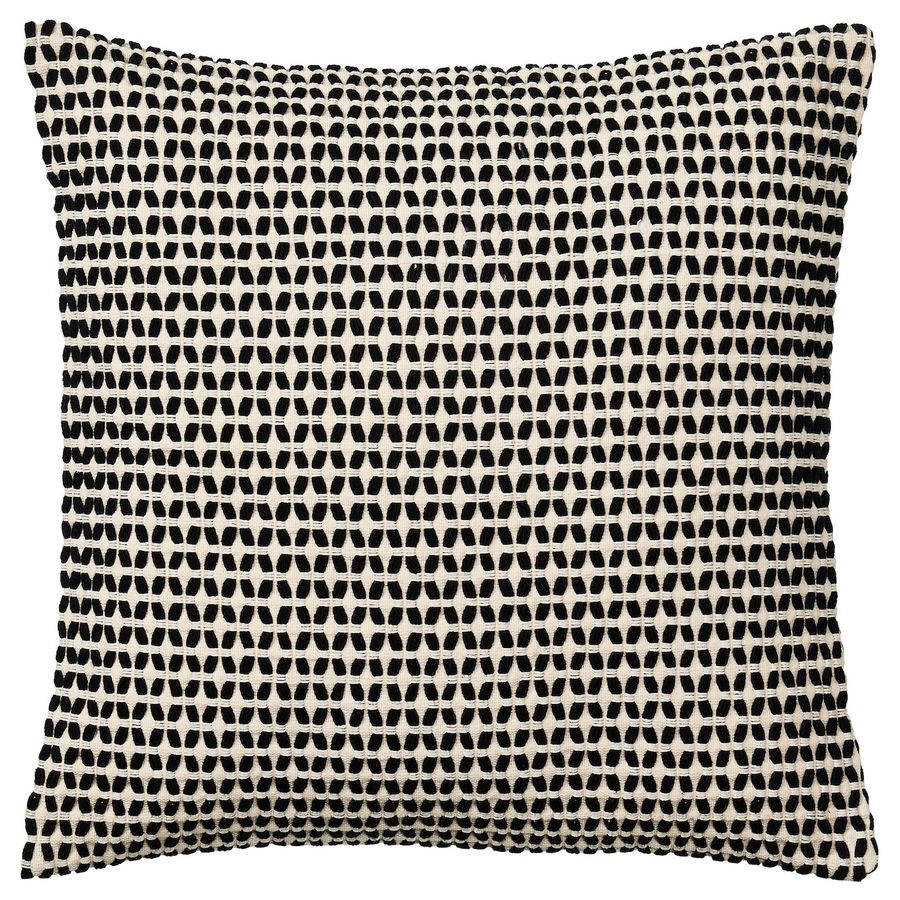 KUSTFLY cushion cover, beige/black, 20x20" - IKEA added by Tasbeeh Herwees