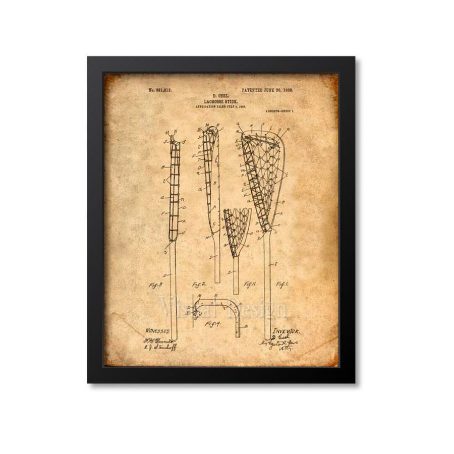Lacrosse Stick Patent Print Wall Art - Etsy added by Ramsee Howe
