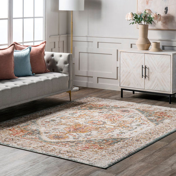 Gulbranson Traditional Medallion Power Loom Performance Beige Rug added by Ashlee Olsem