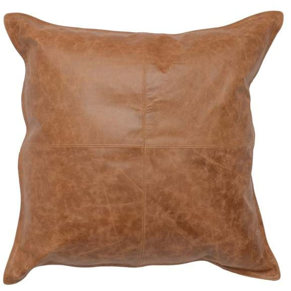 Chestnut Leather Throw Pillow added by Ky Chavez