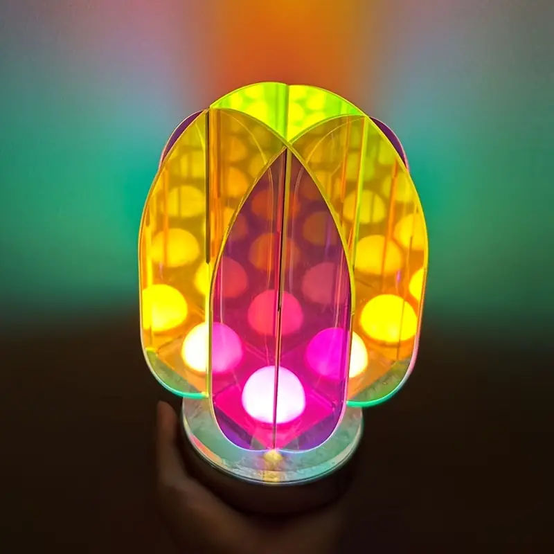 Led Colorful Geometric Table Lamp Interior Decoration Simple - Temu added by Sarah Jackson
